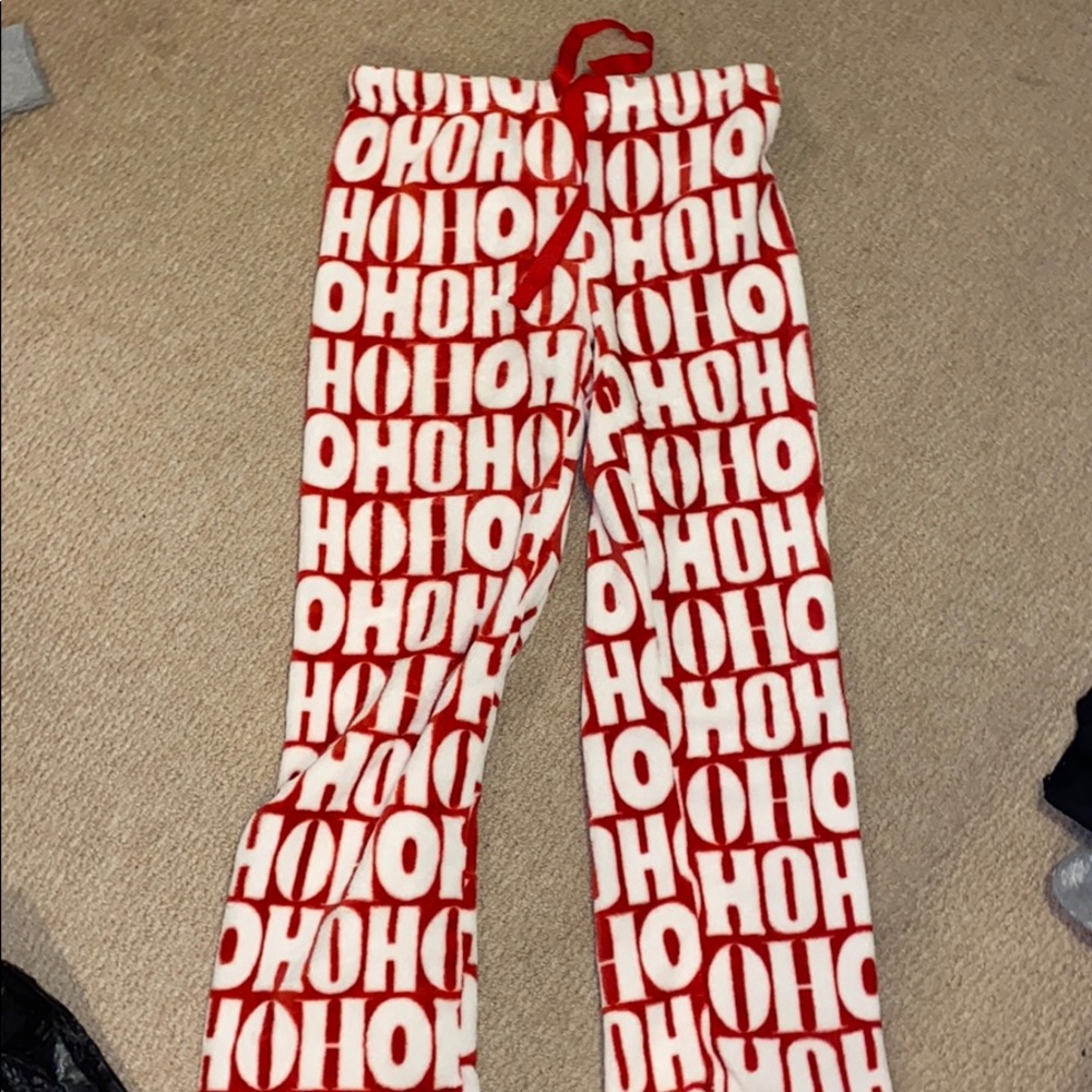 Christmas pajama fuzzy pants